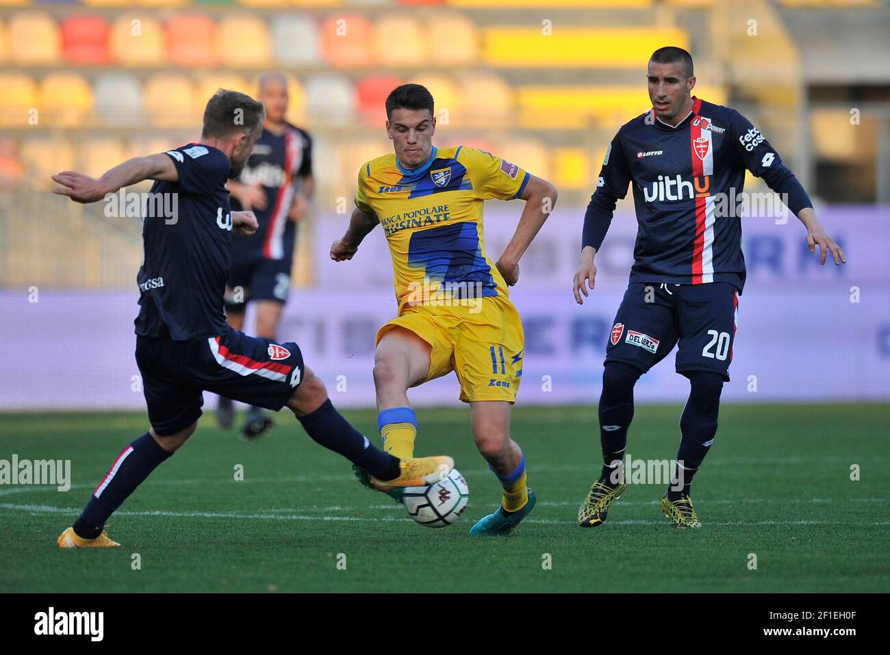 Daniel Boloca player of Frosinone, during the match of the Italian Serie B championship, between Frosinon vs Monza, final result 2-2, match played at Stock Photo