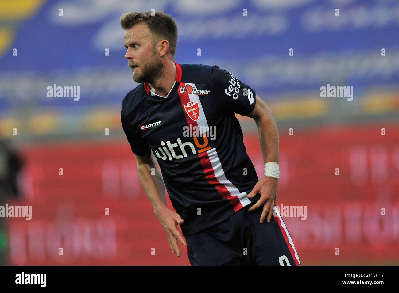 Christian Gytkjaer player of Monza, during the match of the Italian Serie B championship, between Frosinon vs Monza, final result 2-2, match played at Stock Photo