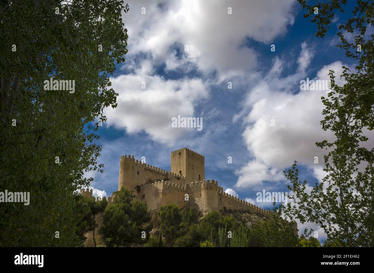 Medieval Castle of Almansa Stock Photo