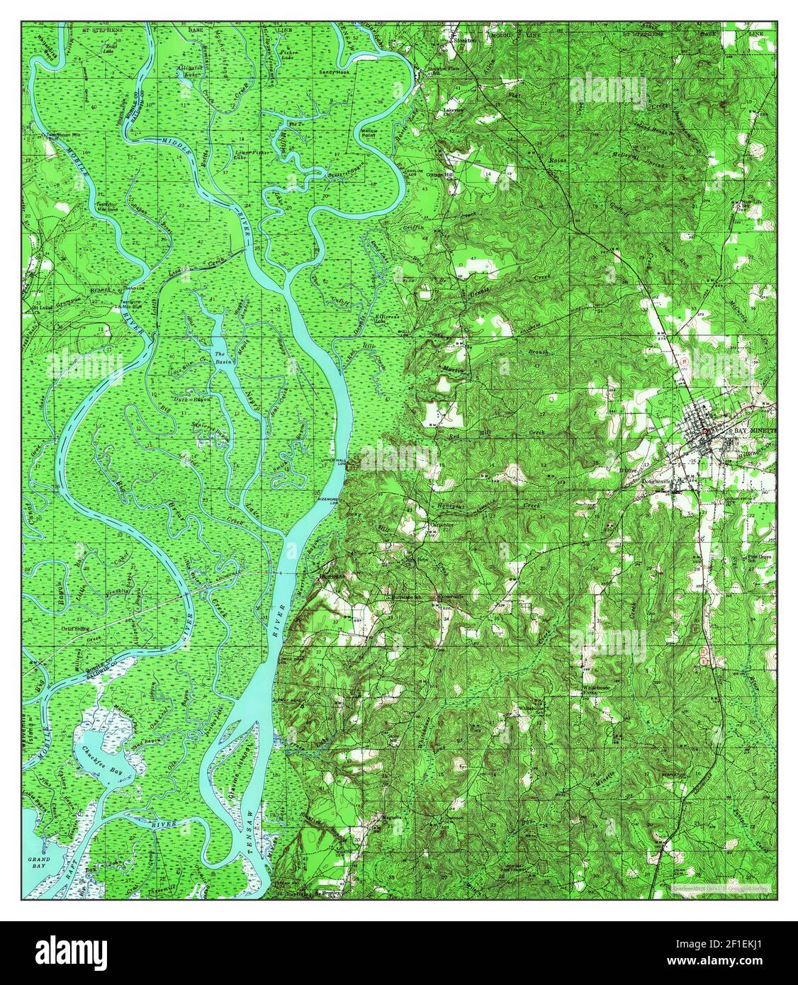 Map of bay hires stock photography and images Alamy
