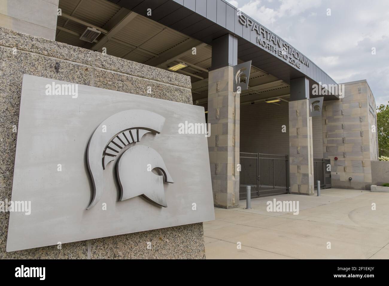 Michigan State University Spartan Stadium Stock Photo