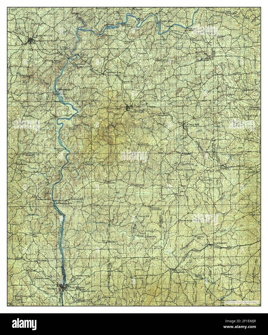 Dadeville, Alabama, map 1906, 1125000, United States of America by