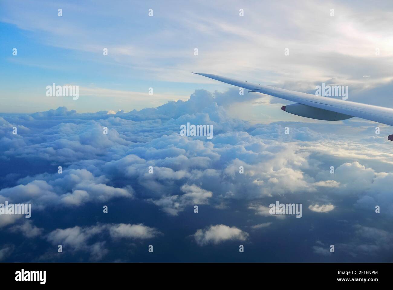 Above the clouds sky view from plane Stock Photo - Alamy