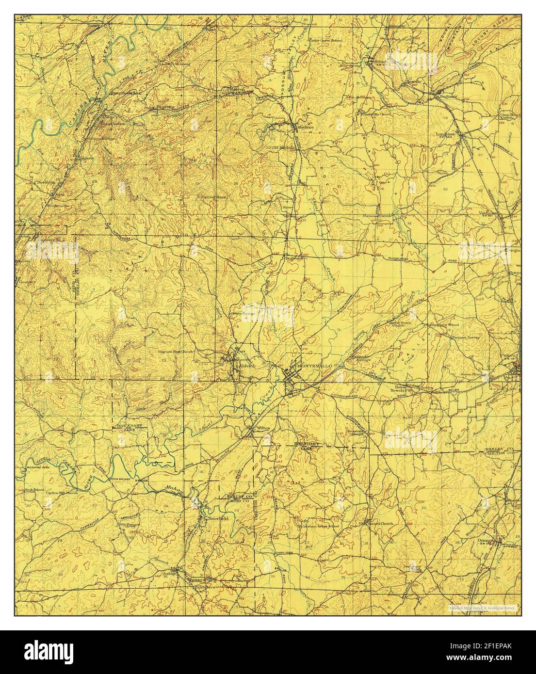Montevallo alabama map Cut Out Stock Images & Pictures Alamy