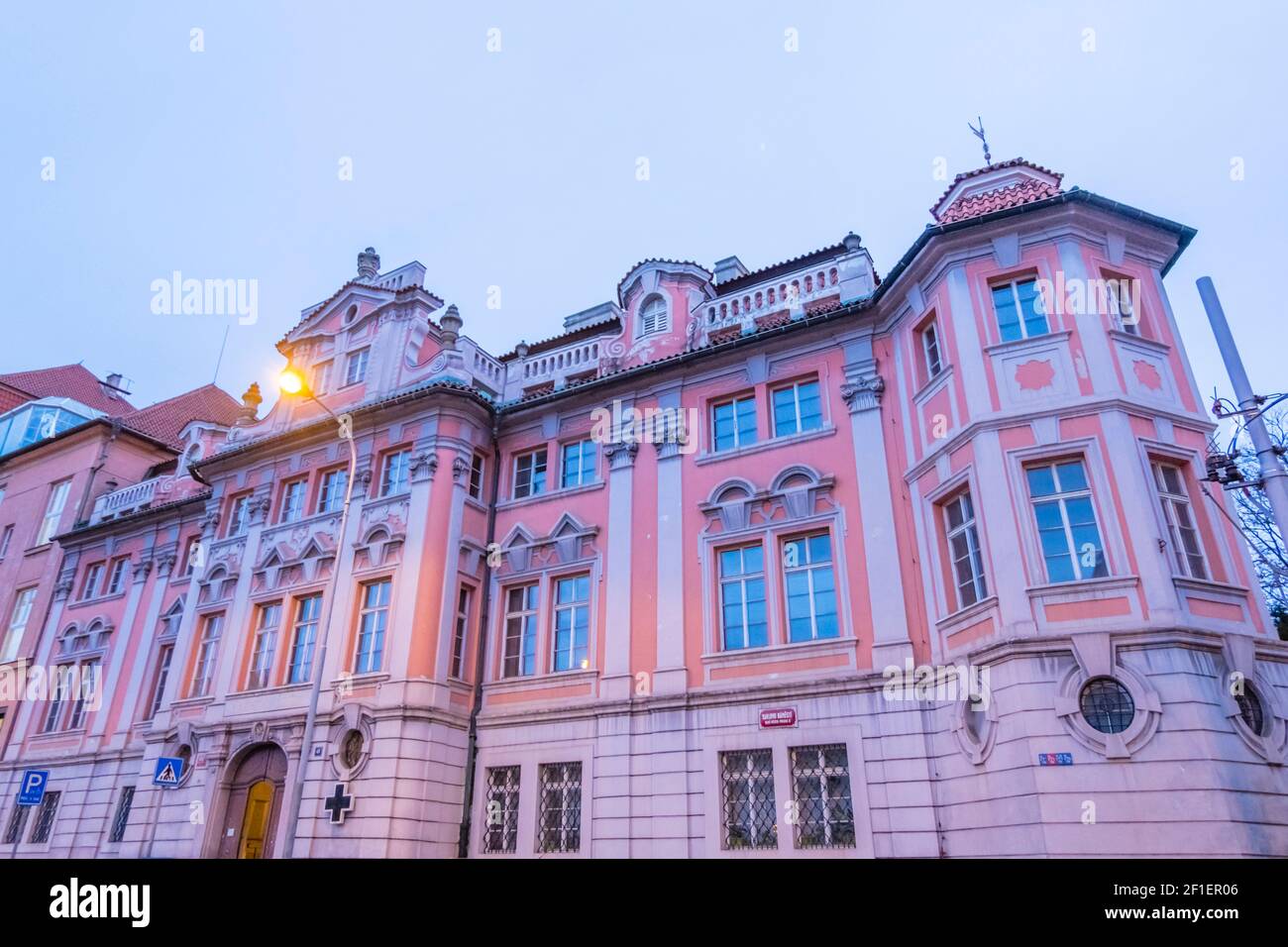 Faustuv dum, Faust House, Karlovo namesti, nove mesto, Prague, Czech Republic Stock Photo