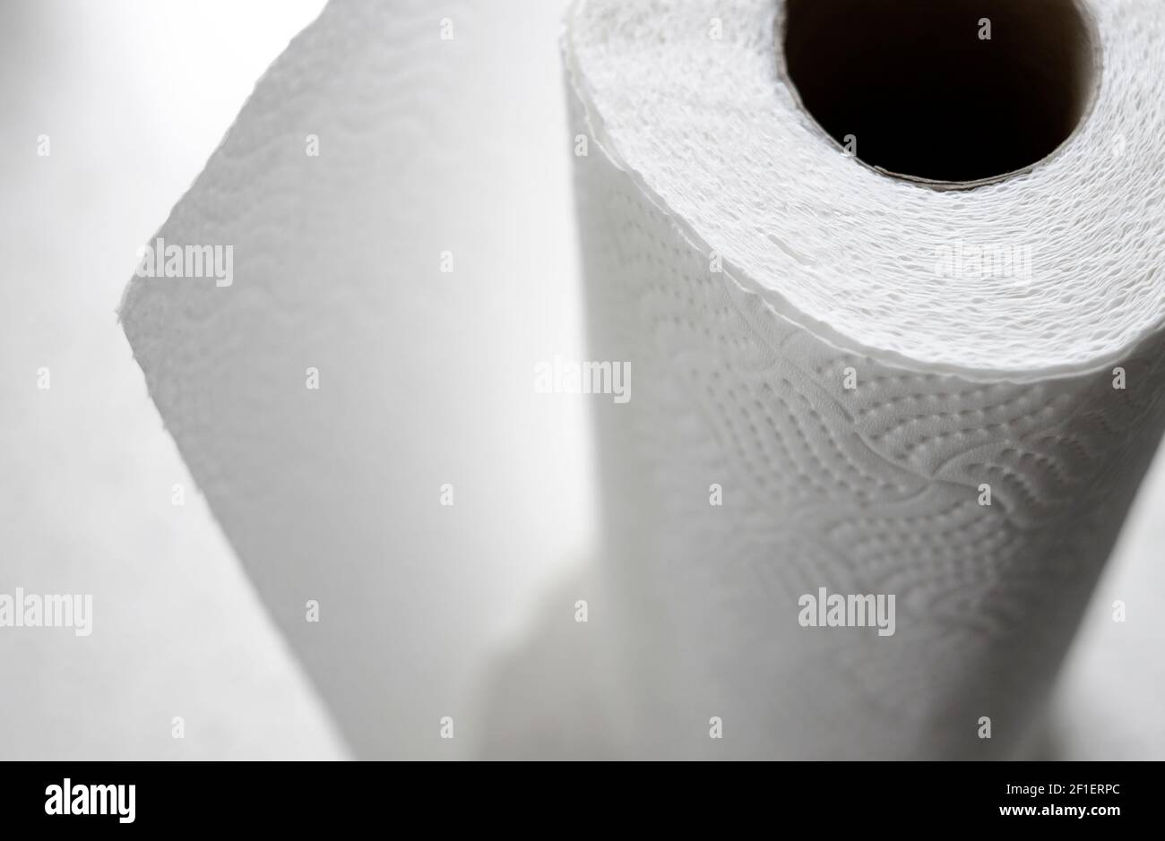 overview of white kitchen roll Stock Photo Alamy