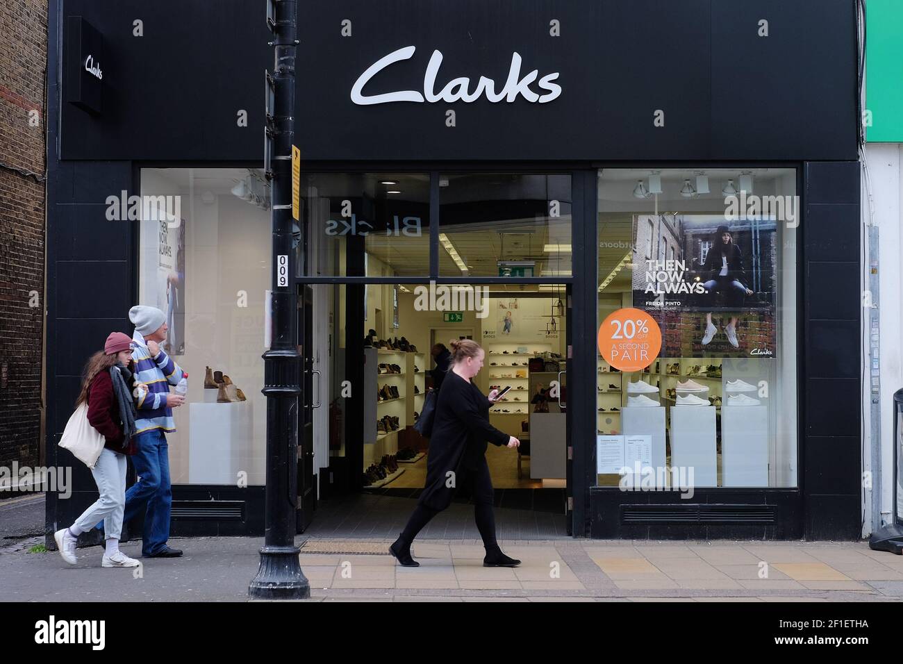 A general view of a Clarks store in Wimbledon. Photo credit should read:  Katie Collins/EMPICS/Alamy Stock Photo - Alamy