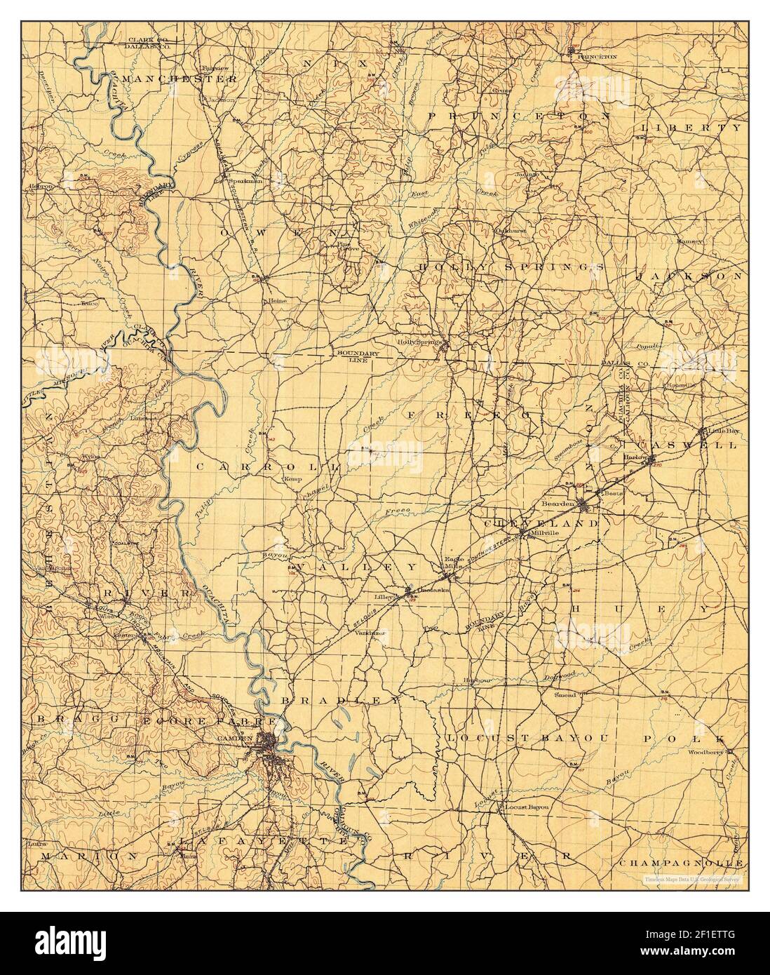 Camden, Arkansas, map 1903, 1125000, United States of America by