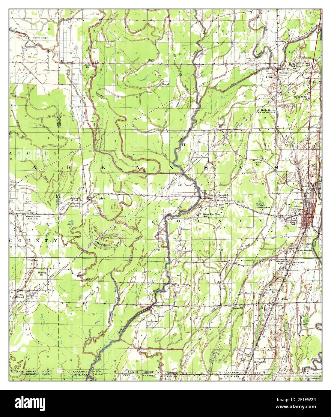 Map of eudora arkansas Cut Out Stock Images & Pictures Alamy