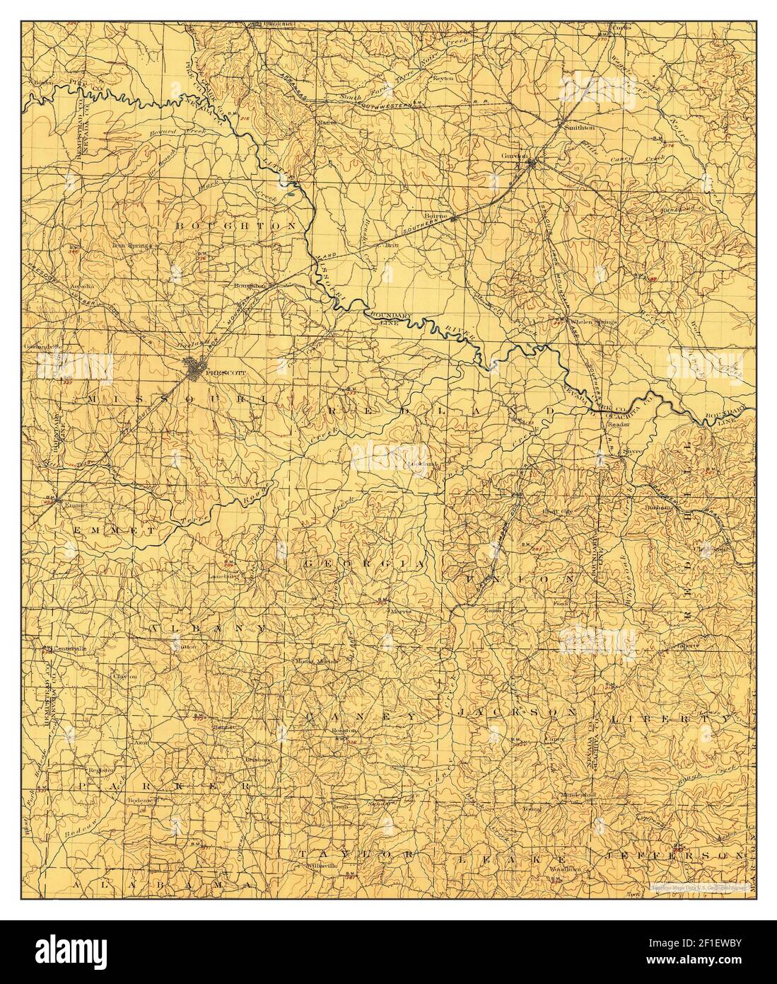 Gurdon arkansas map Cut Out Stock Images & Pictures Alamy