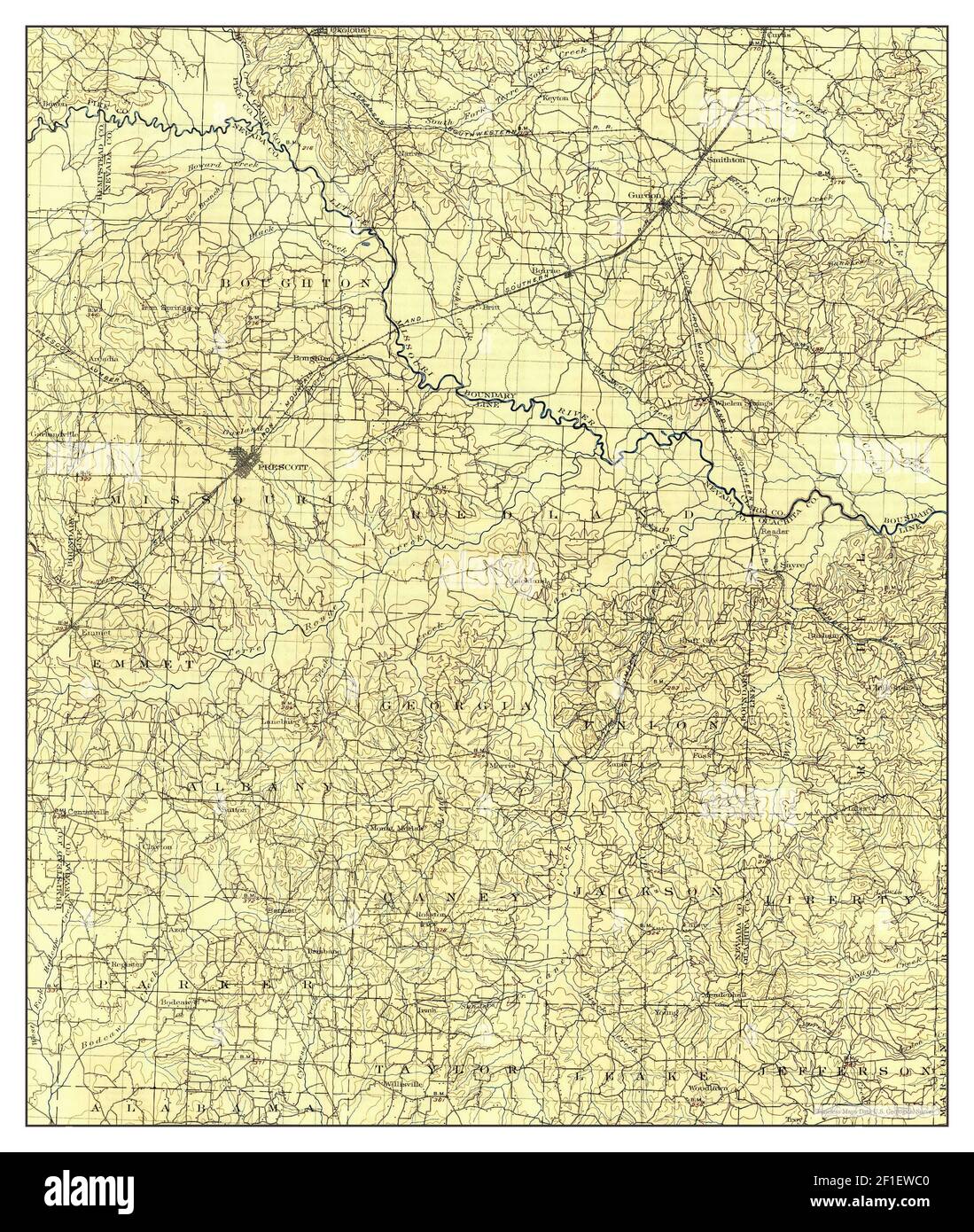 Gurdon arkansas map Cut Out Stock Images & Pictures Alamy