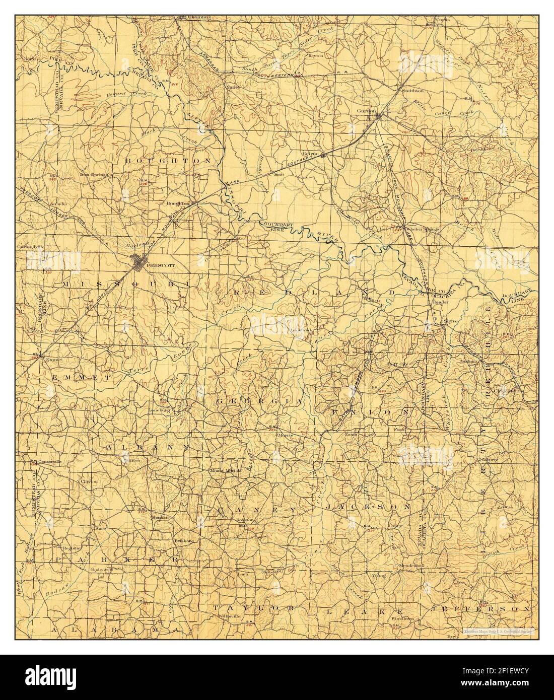 Map of gurdon hires stock photography and images Alamy