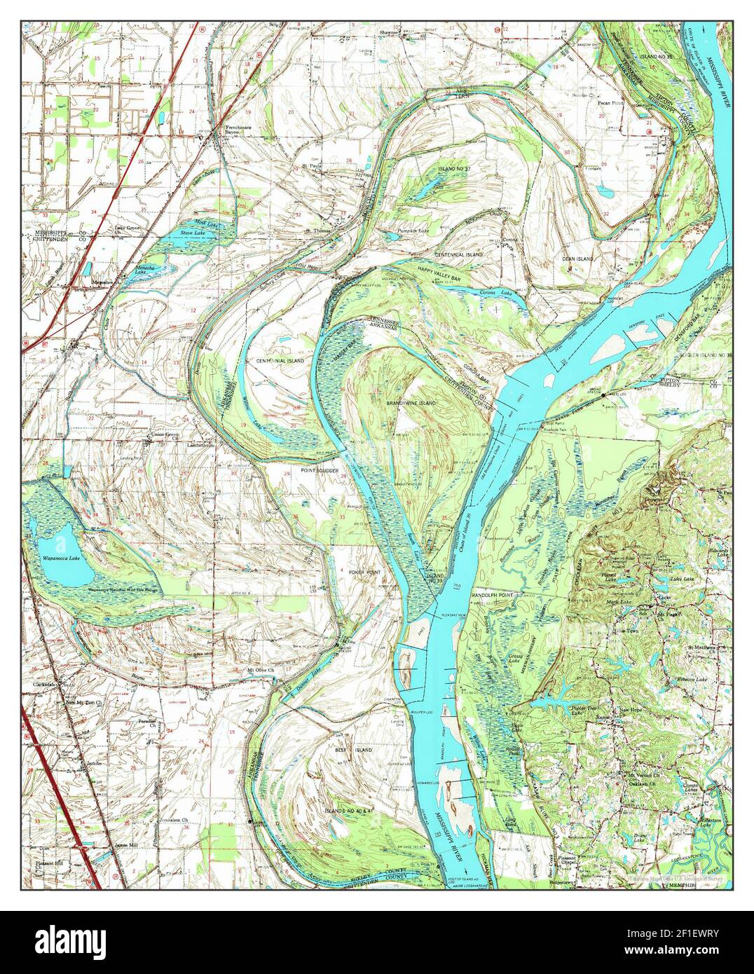 Jericho, Arkansas, map 1975, 162500, United States of America by