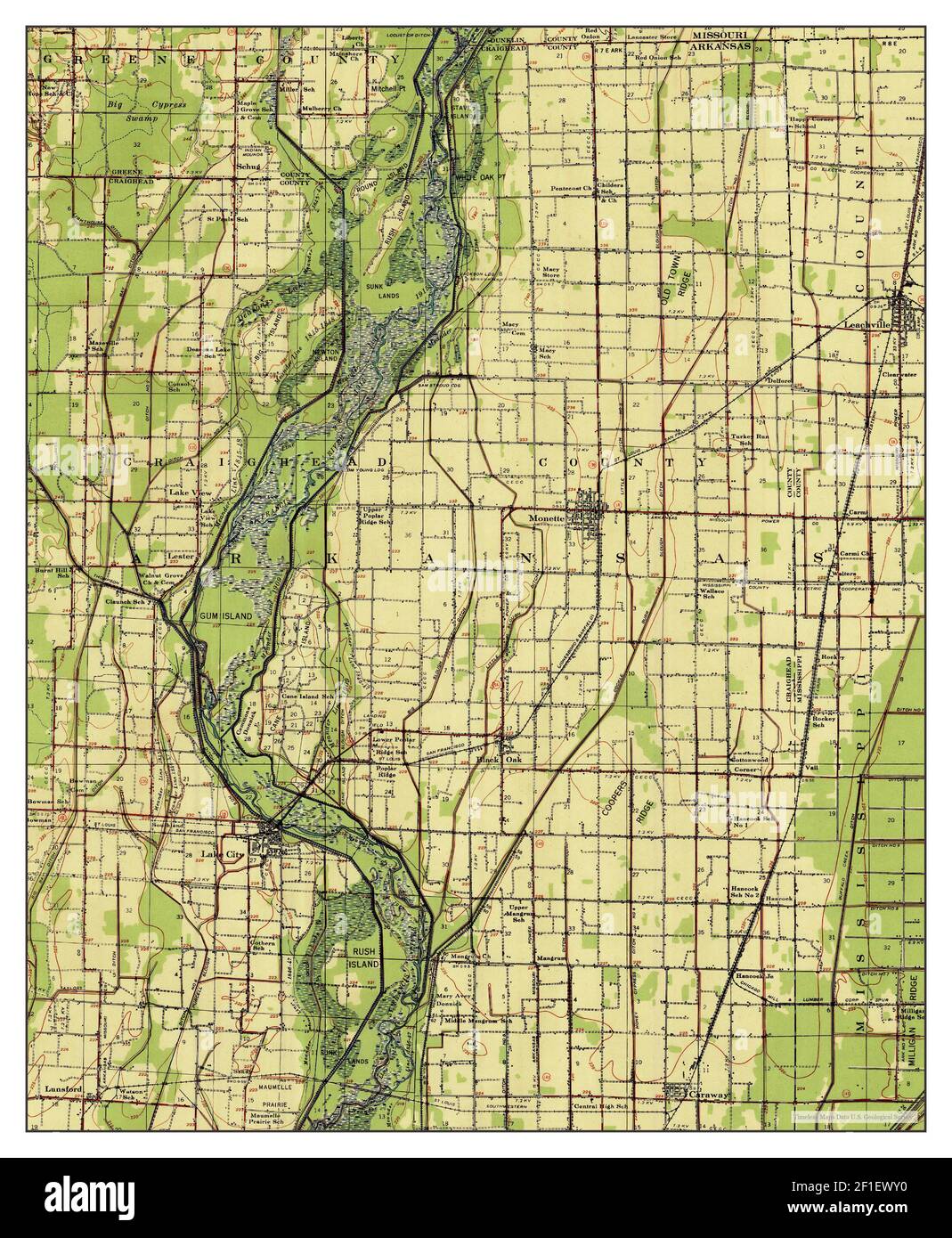 Map of leachville hires stock photography and images Alamy