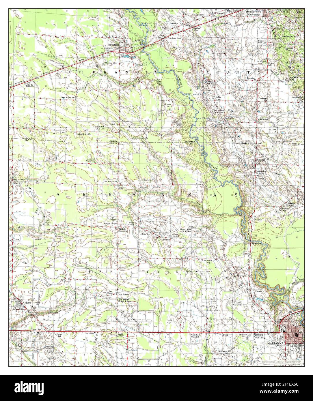 Marianna arkansas map Cut Out Stock Images & Pictures Alamy