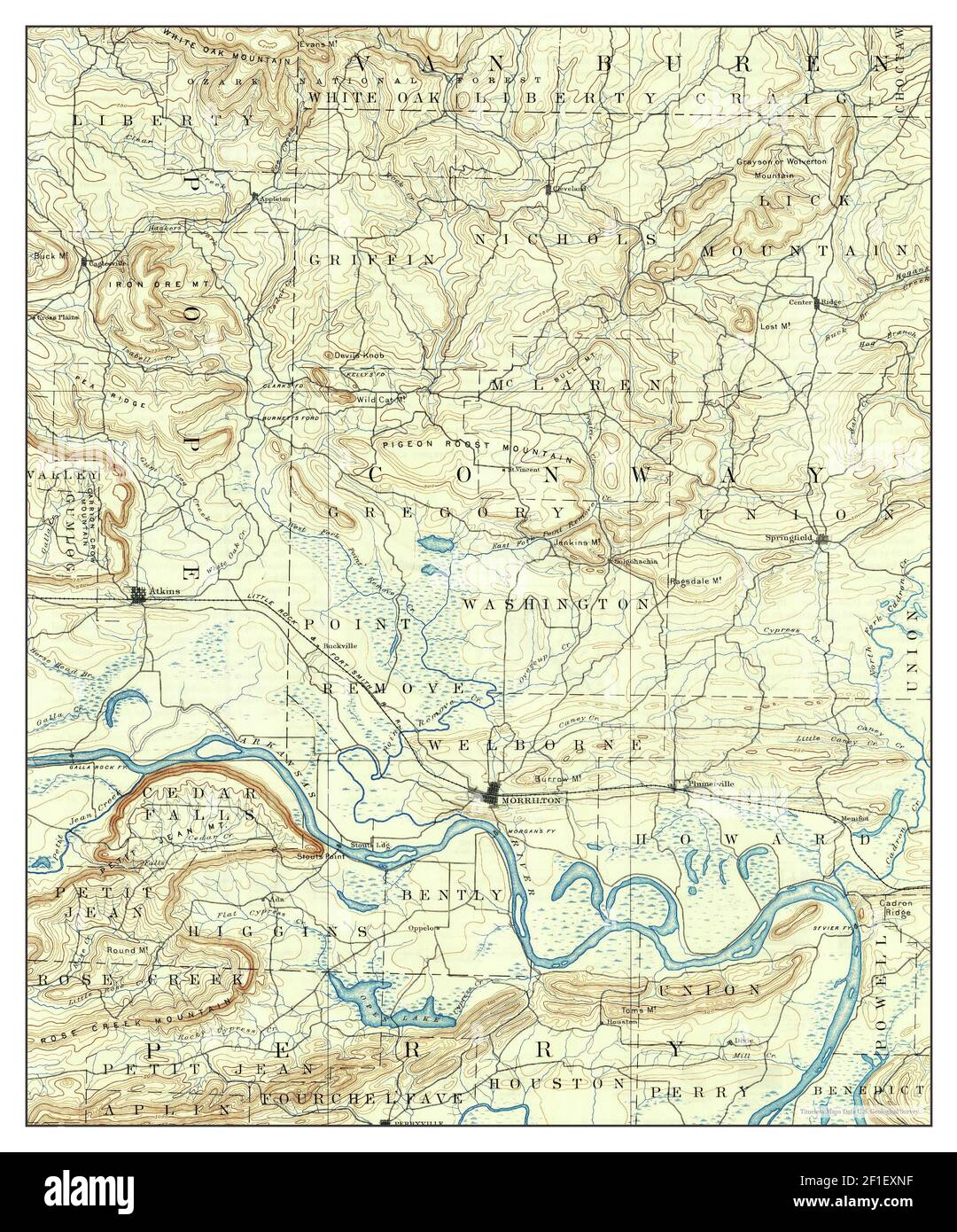 Map Of Morrilton Arkansas Morrilton, Arkansas, Map 1894, 1:125000, United States Of America By  Timeless Maps, Data U.s. Geological Survey Stock Photo - Alamy