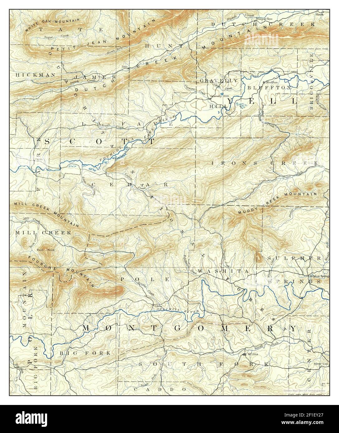 Mt Ida Arkansas Map Mt Ida, Arkansas, Map 1890, 1:125000, United States Of America By Timeless  Maps, Data U.s. Geological Survey Stock Photo - Alamy