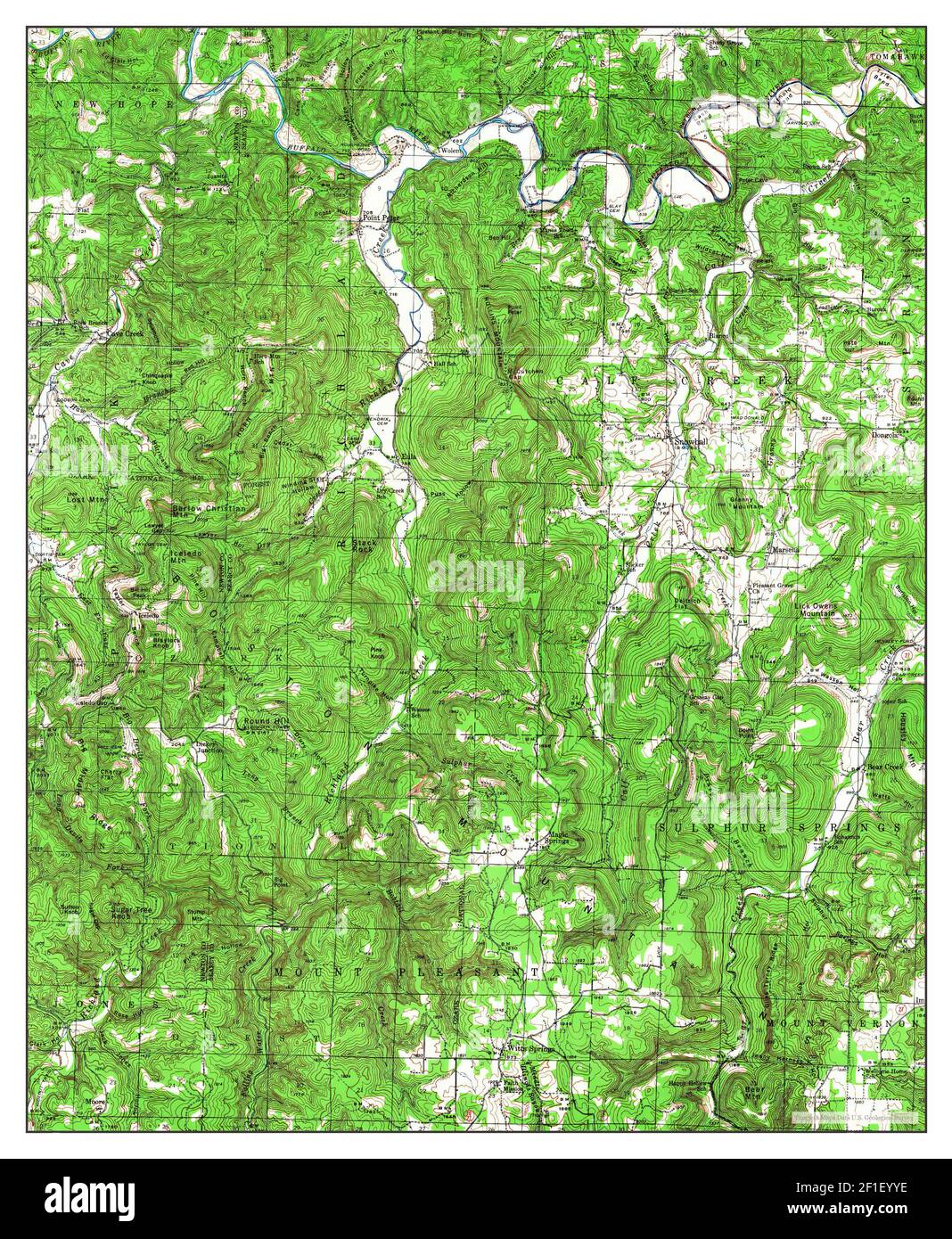 Snowball, Arkansas, map 1939, 162500, United States of America by
