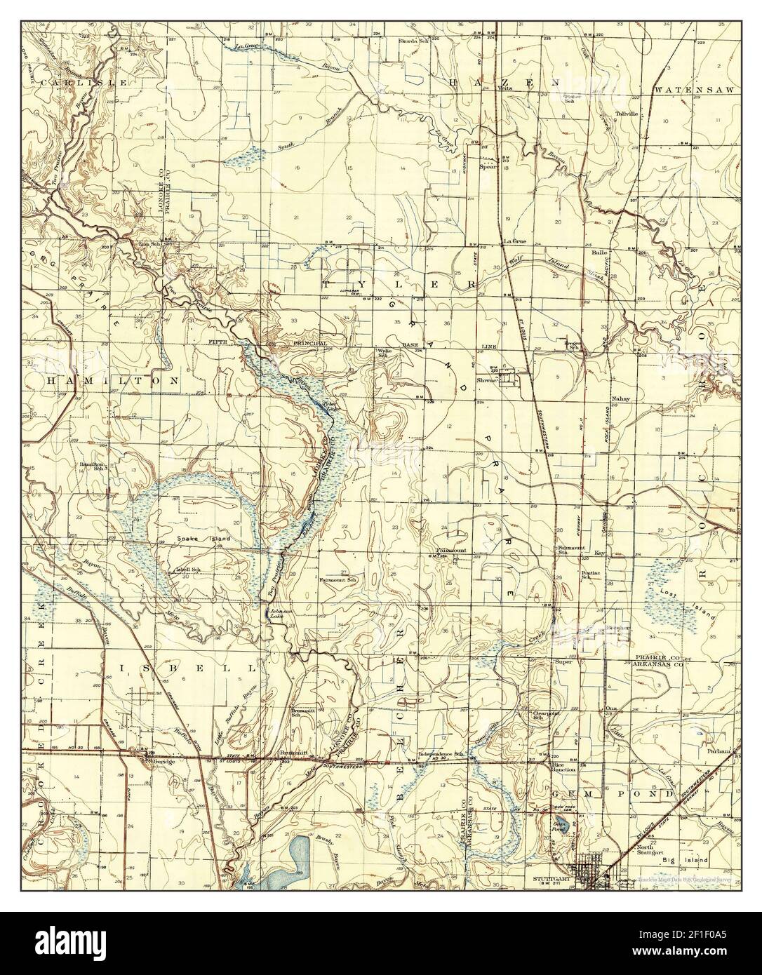 Stuttgart arkansas map hires stock photography and images Alamy