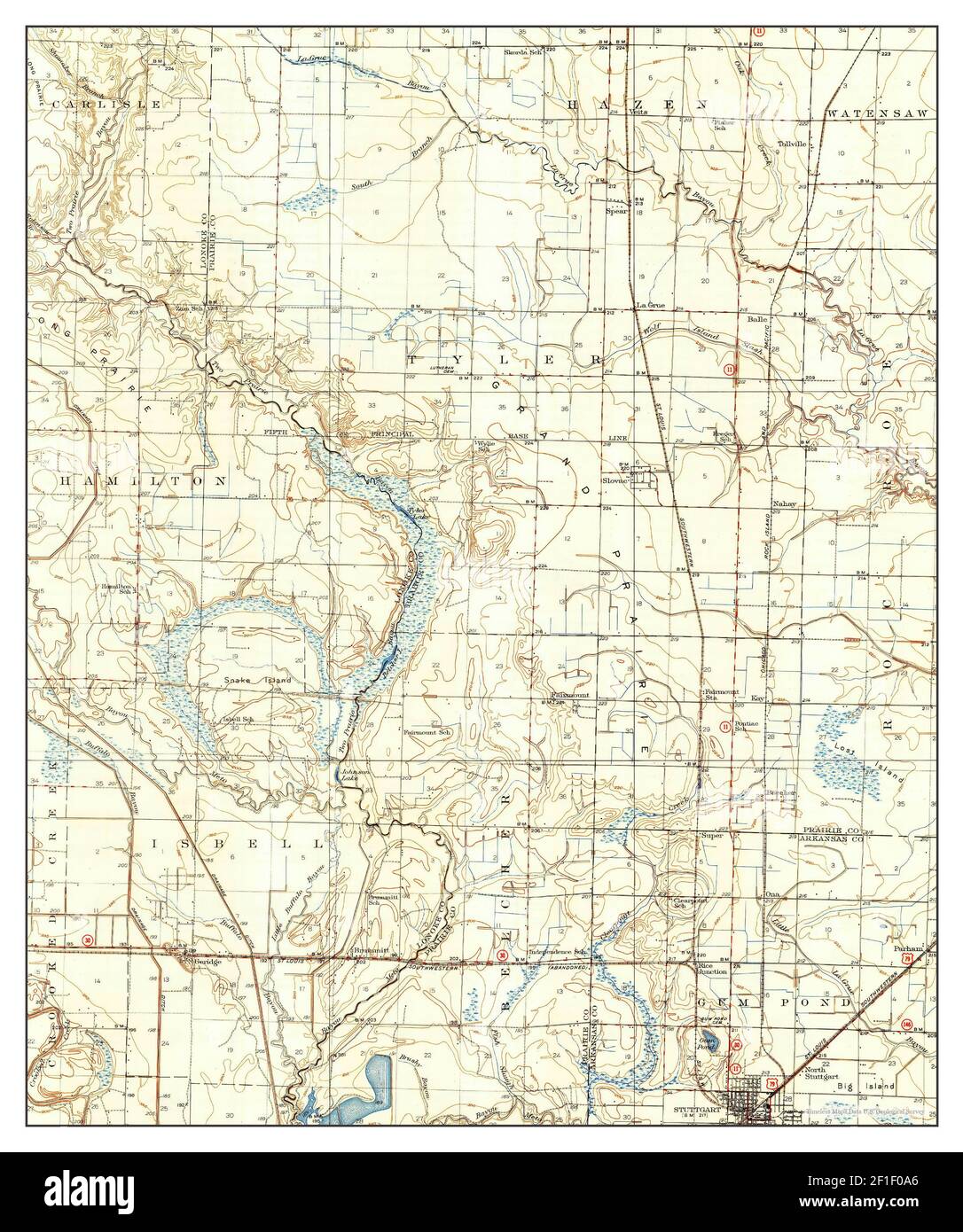 Map Of Stuttgart Arkansas Stuttgart, Arkansas, Map 1937, 1:62500, United States Of America By  Timeless Maps, Data U.s. Geological Survey Stock Photo - Alamy