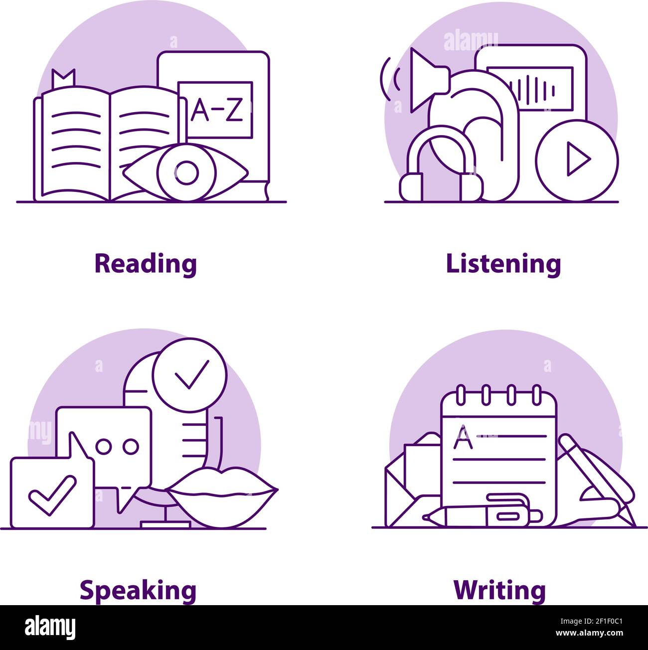 Education creative UI concept icon set Stock Vector
