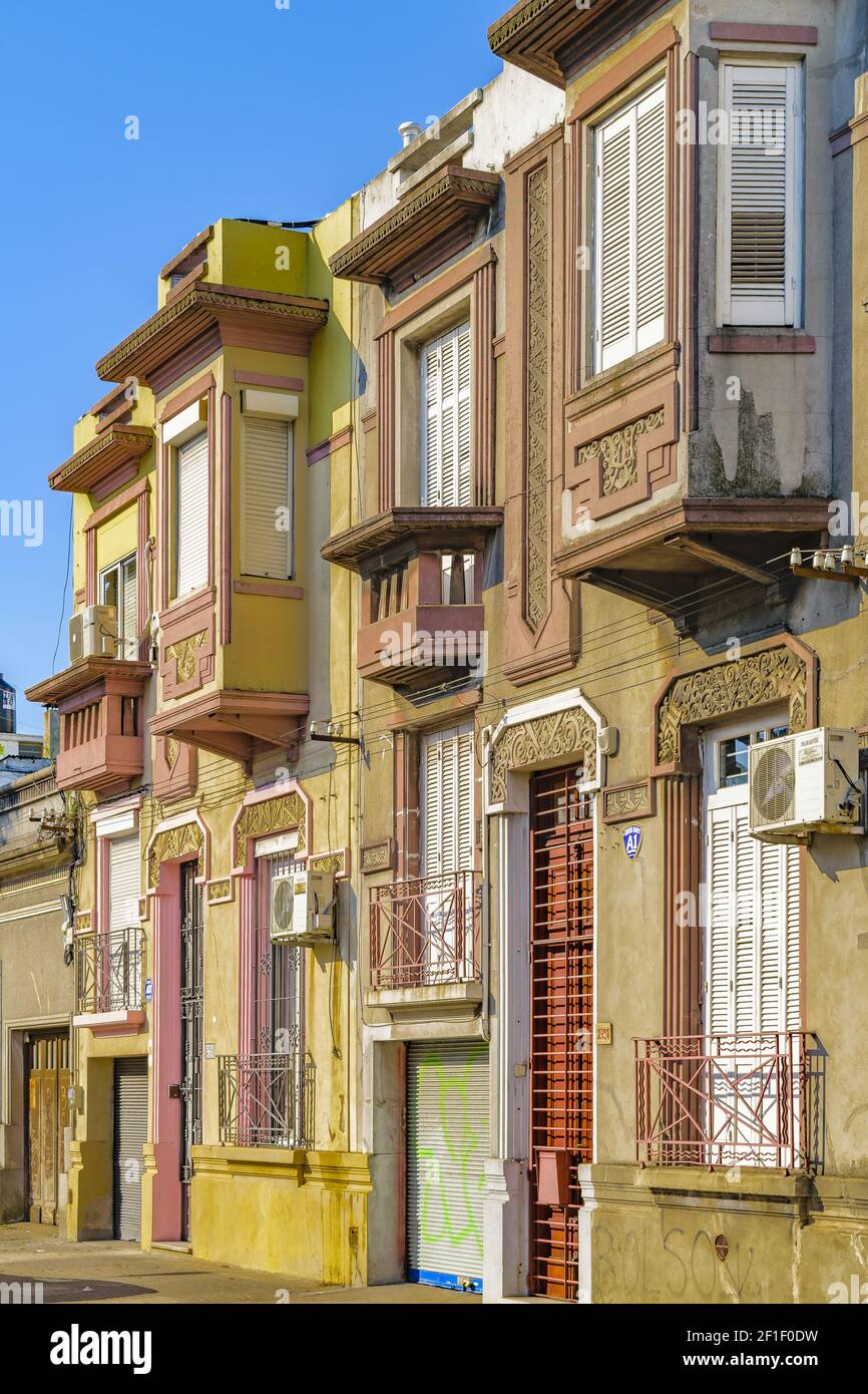 Old Style Houses, Montevideo, Uruguay Stock Photo Alamy