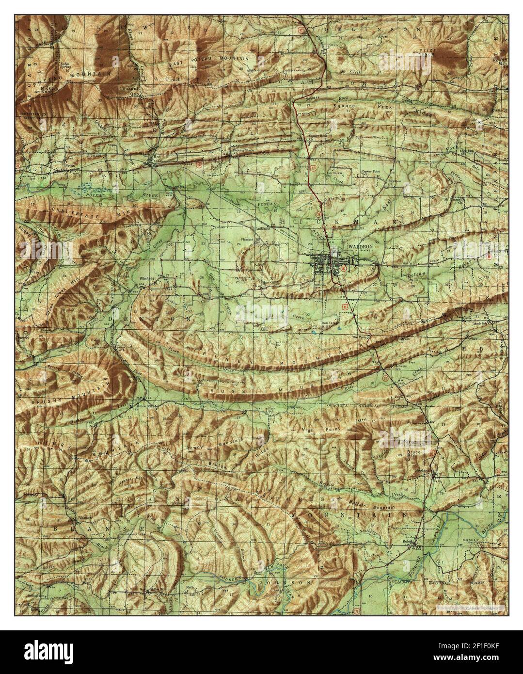 Map of waldron hires stock photography and images Alamy