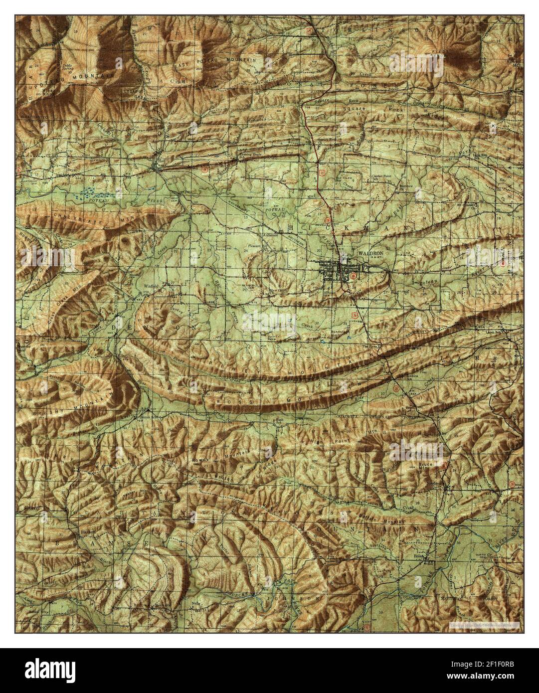 Waldron arkansas map hires stock photography and images Alamy