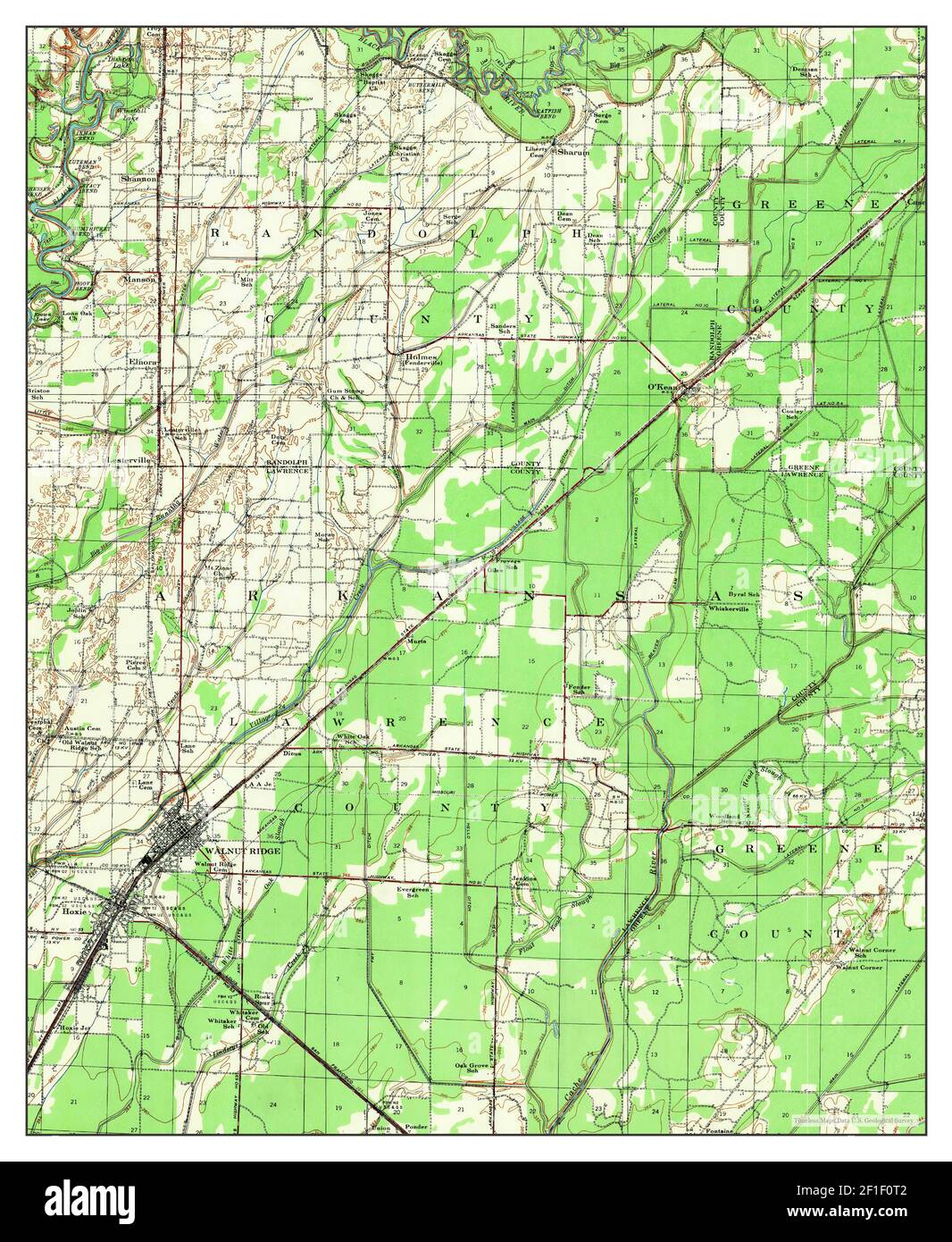 Walnut ridge arkansas map Cut Out Stock Images & Pictures Alamy