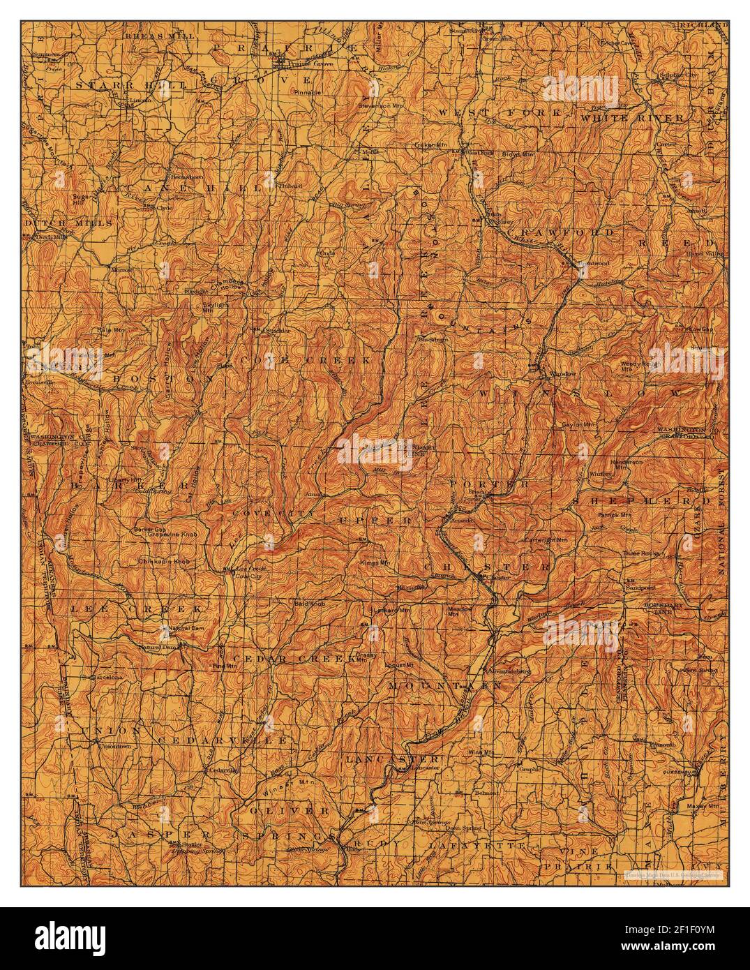 Winslow, Arkansas, map 1901, 1125000, United States of America by