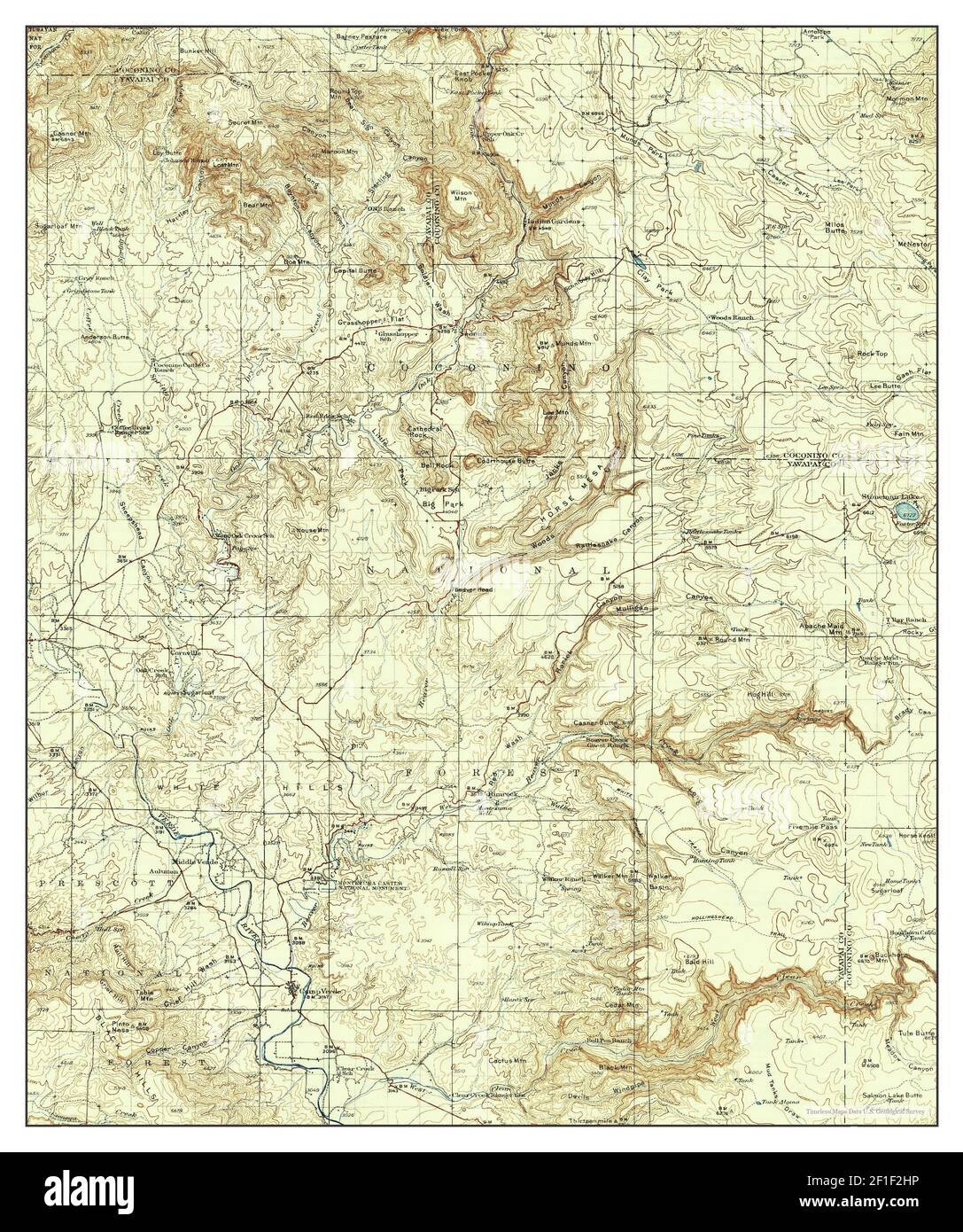 Map of camp verde Cut Out Stock Images & Pictures Alamy