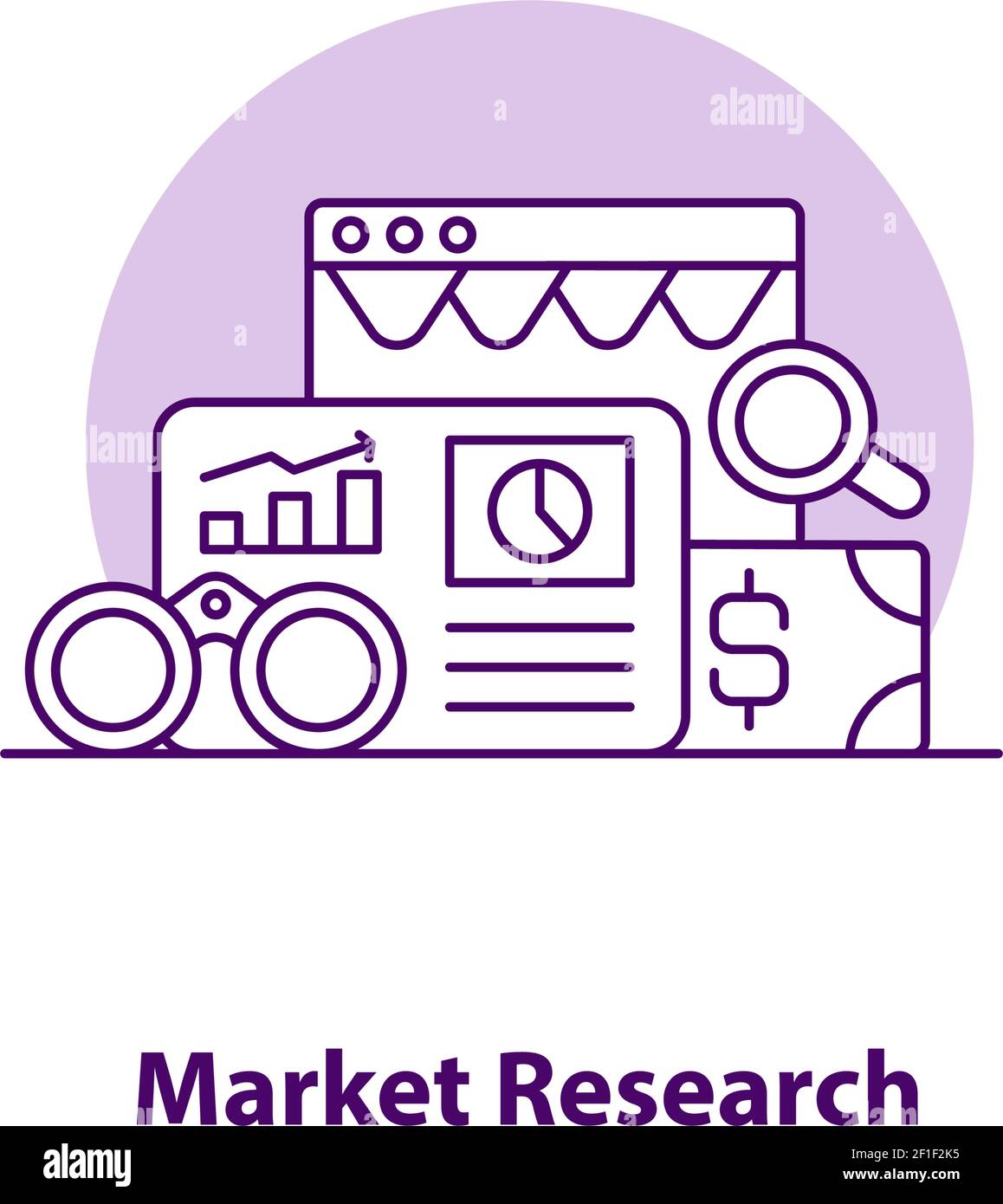 Market research creative UI concept icon Stock Vector Image & Art - Alamy
