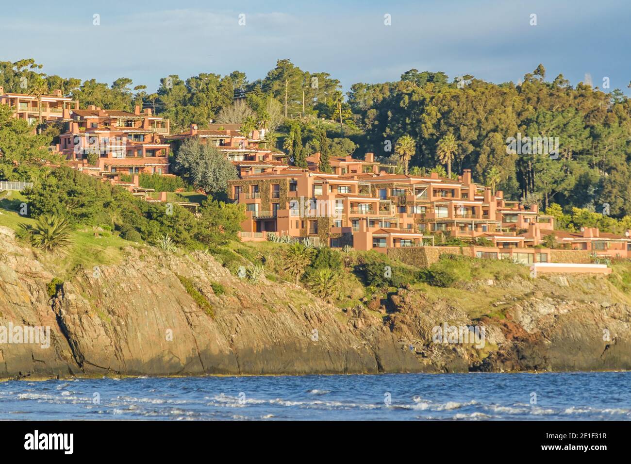 Waterfront Houses at Punta Ballena Beach, Uruguay Stock Photo Alamy