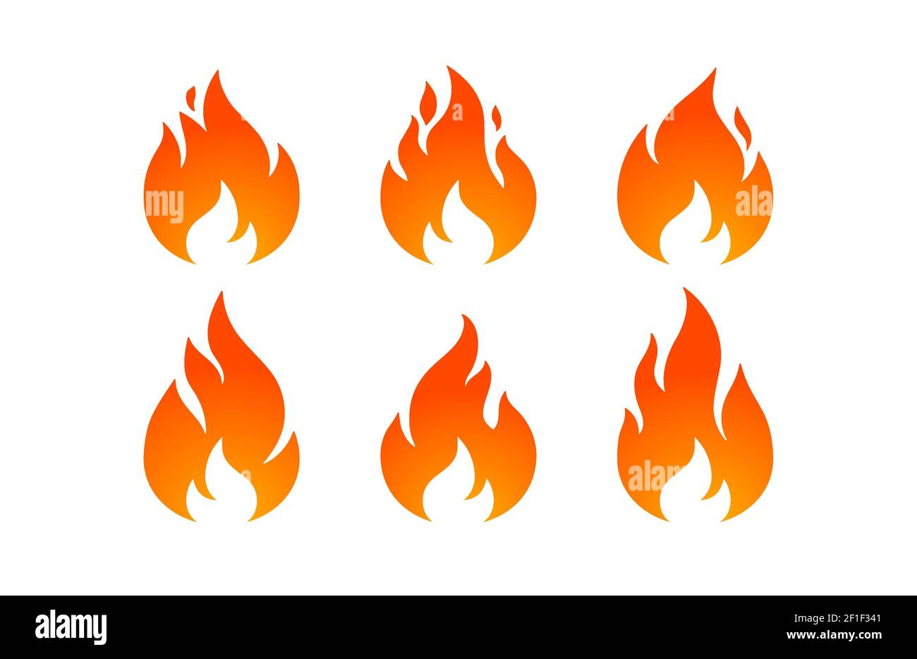 Fire, flame. Red flame collection set Stock Vector Image & Art Alamy