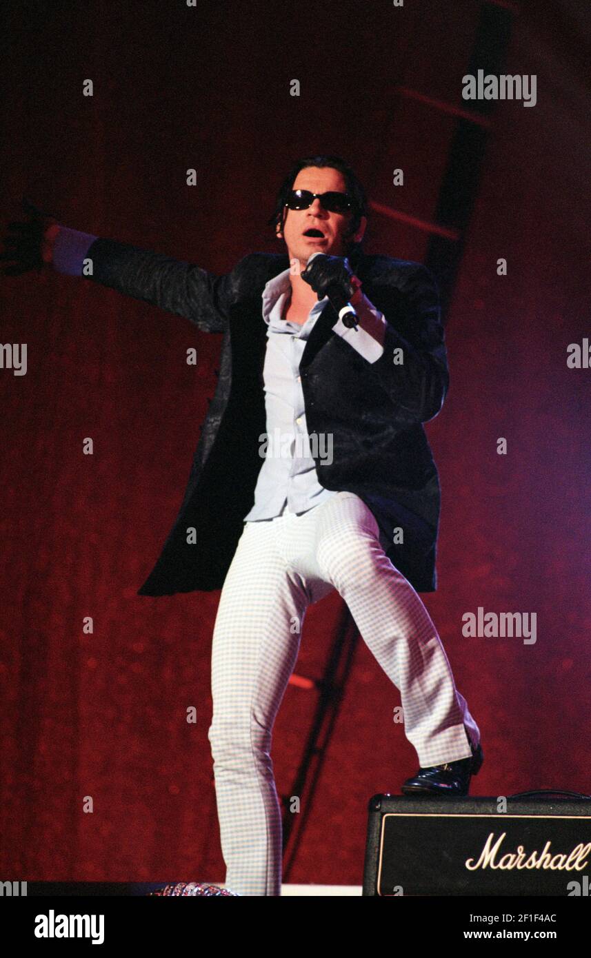 INXS in concert at Wembley Arena in London, UK. 18th June 1997 Stock ...