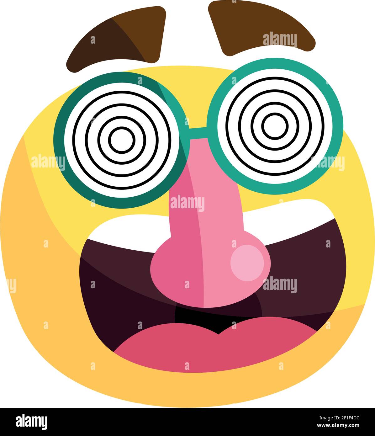 funny emoji with mask icon Stock Vector Image & Art - Alamy