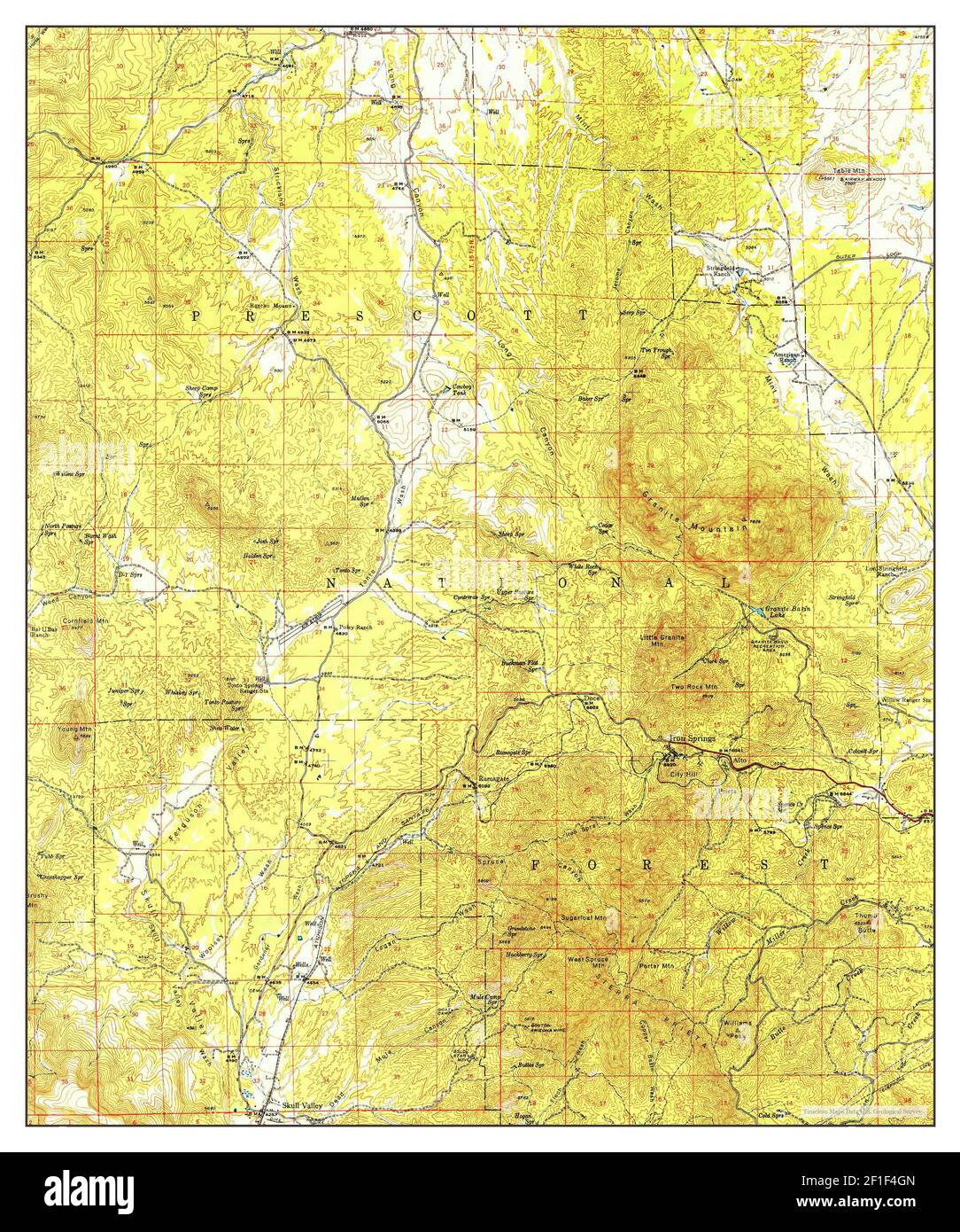 Iron Springs, Arizona, map 1949, 162500, United States of America by Timeless Maps, data U.S