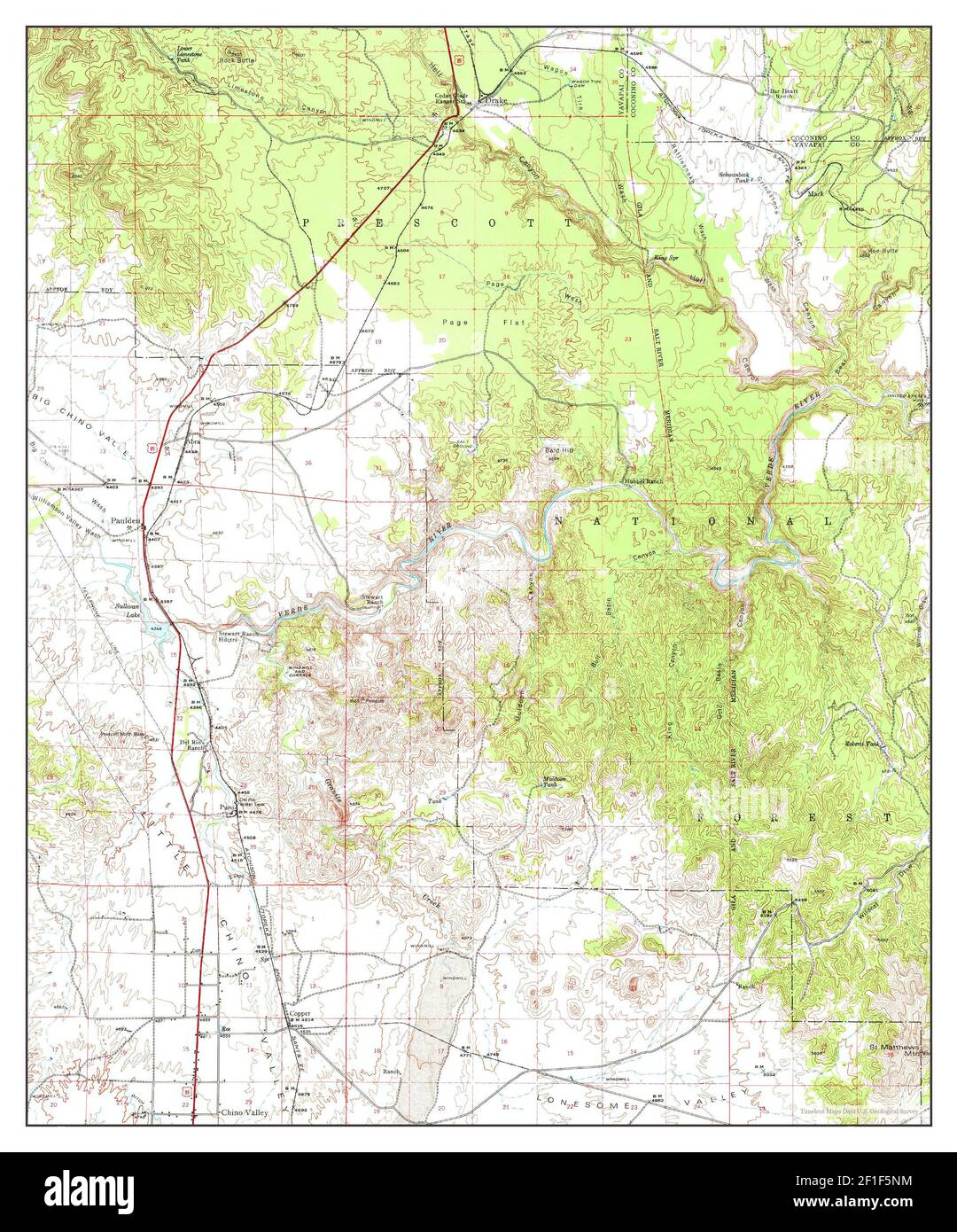 Map of paulden hi-res stock photography and images - Alamy