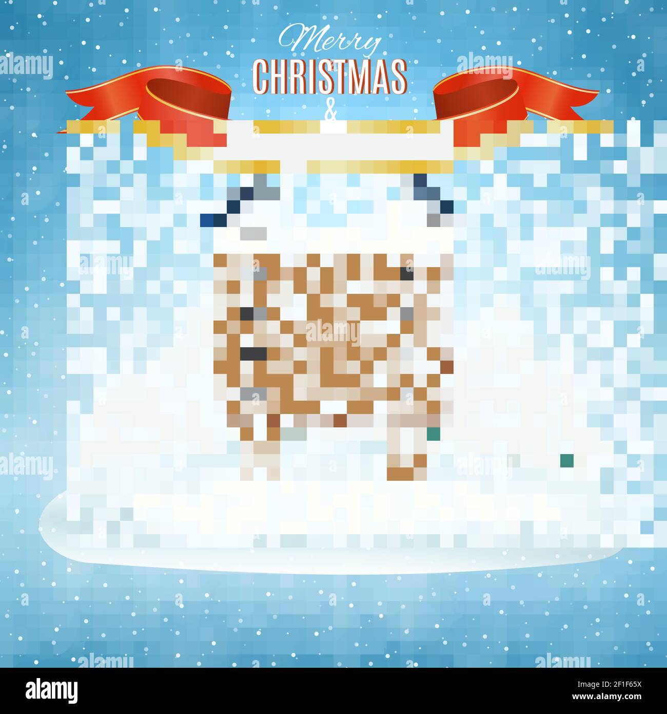 Vintage banner merry christmas Stock Vector Images - Alamy