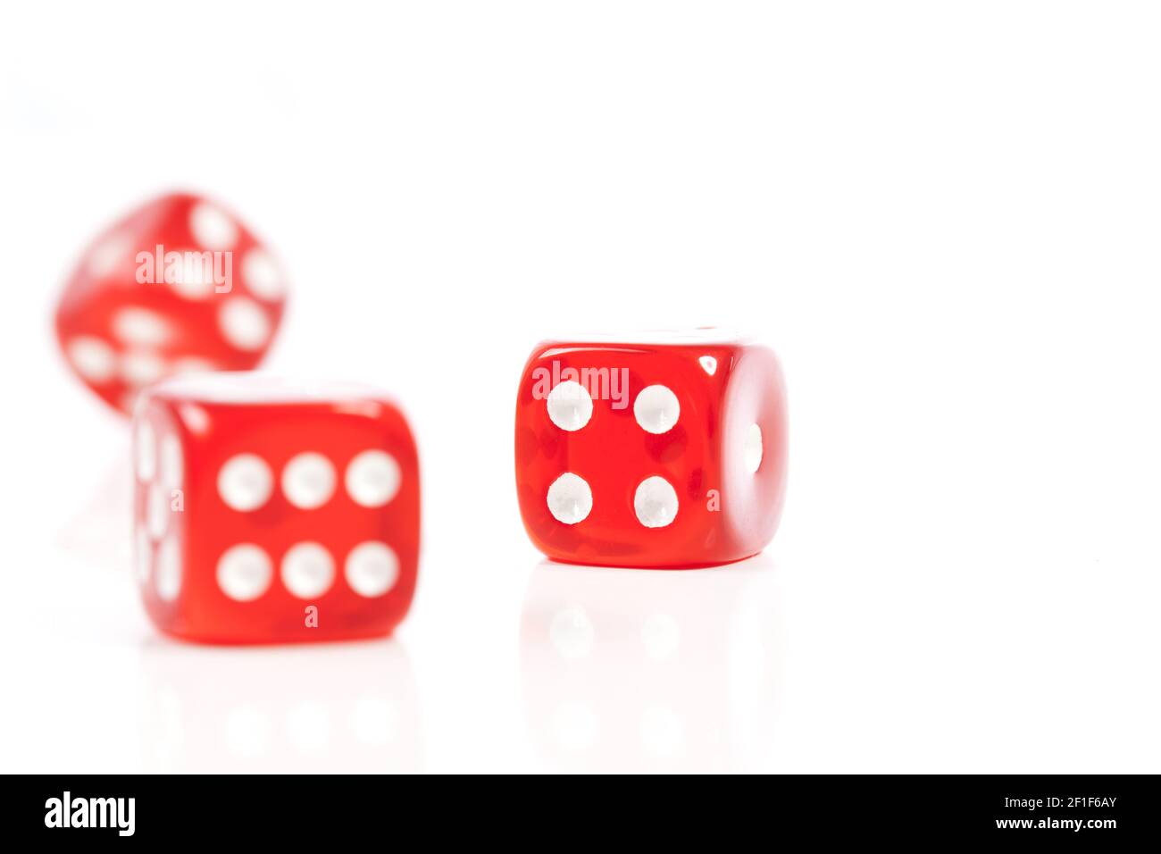 Dices on White Stock Photo