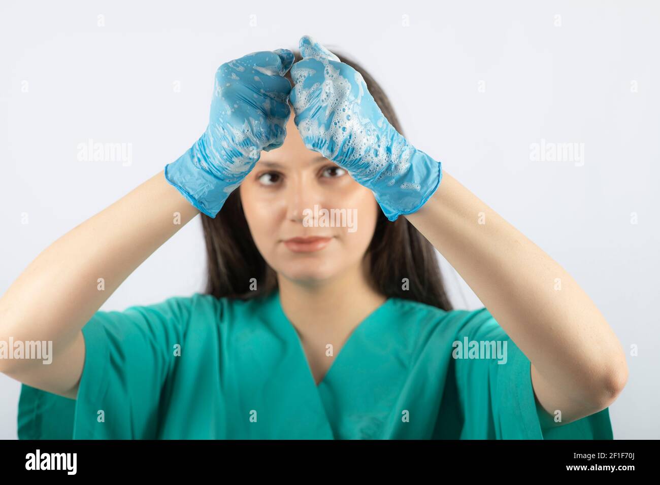 Nurse and a girl hi-res stock photography and images - Alamy