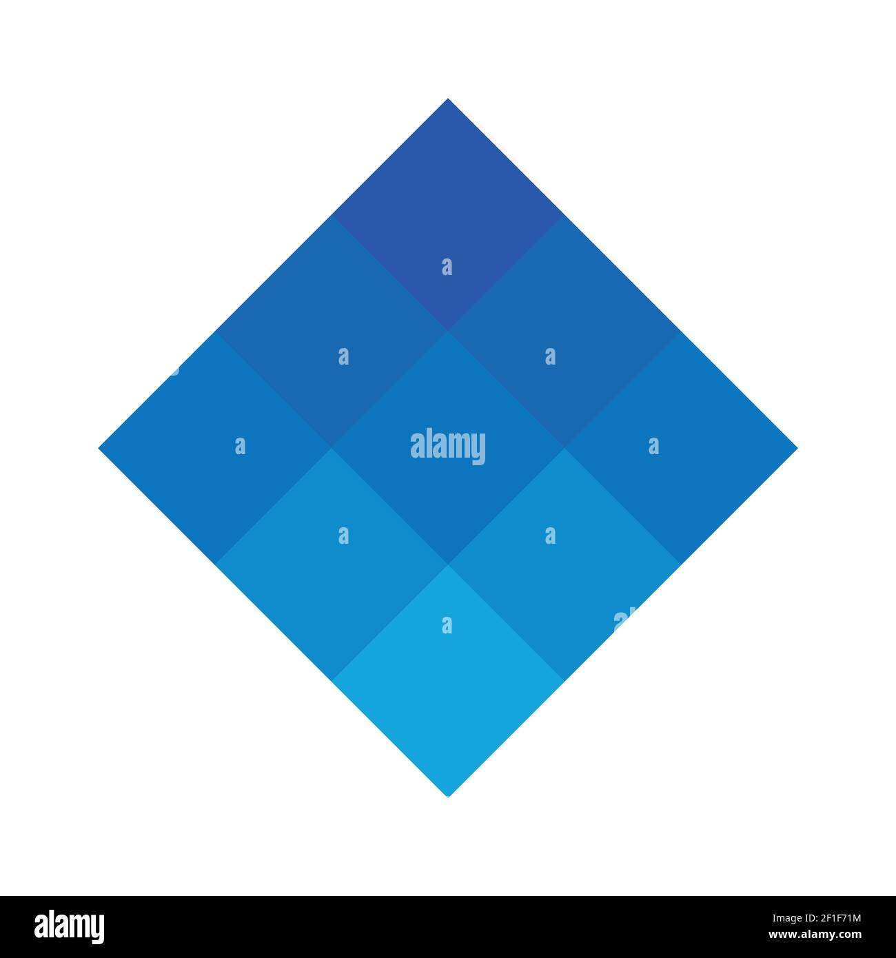 Abstract pixelized mosaic logo Stock Vector