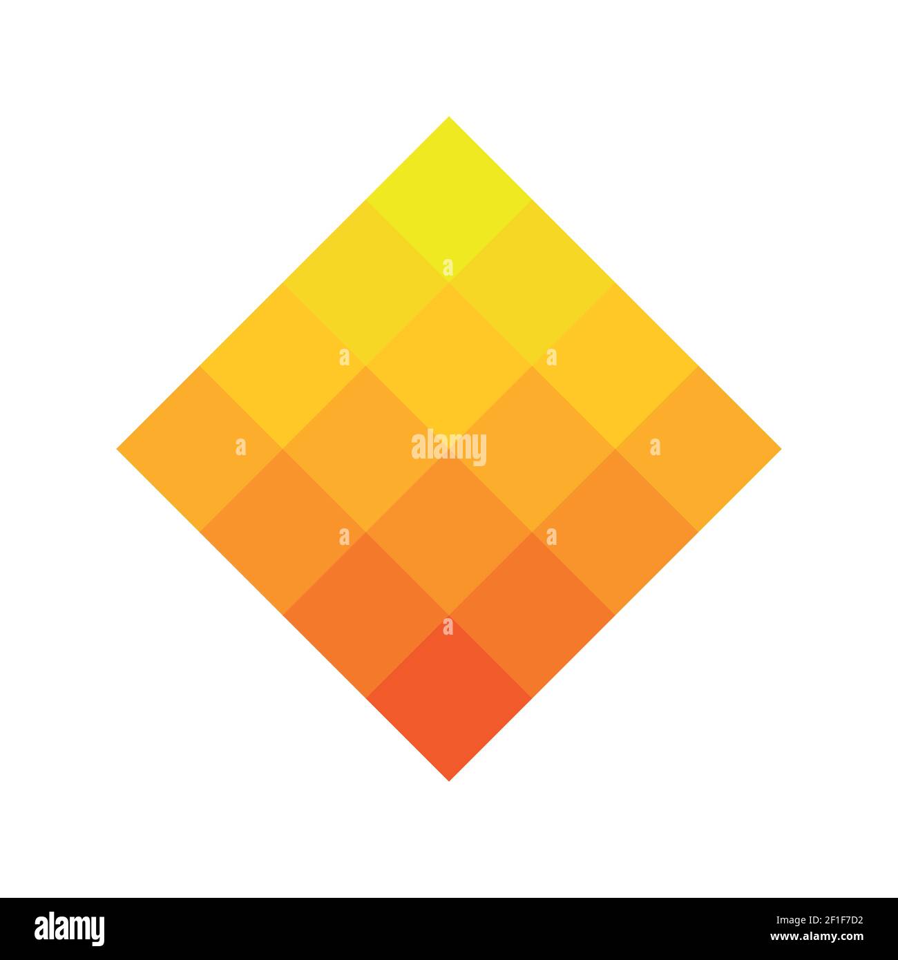 Abstract pixelized mosaic logo Stock Vector