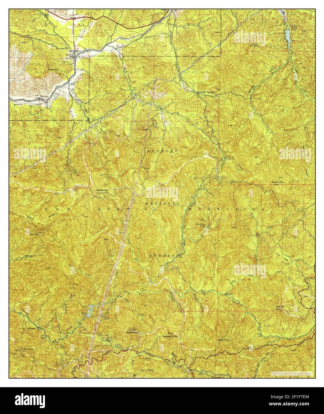 Acton, California, map 1940, 162500, United States of America by Timeless Maps, data U.S