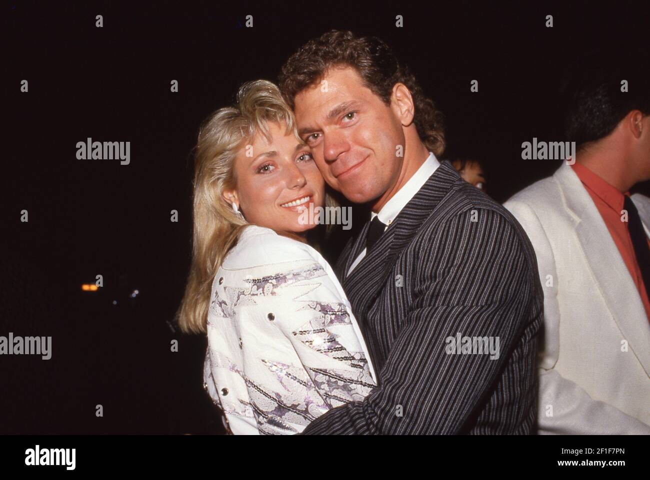 Joe Piscopo and Pamela Bach during Los Angeles Premiere of 