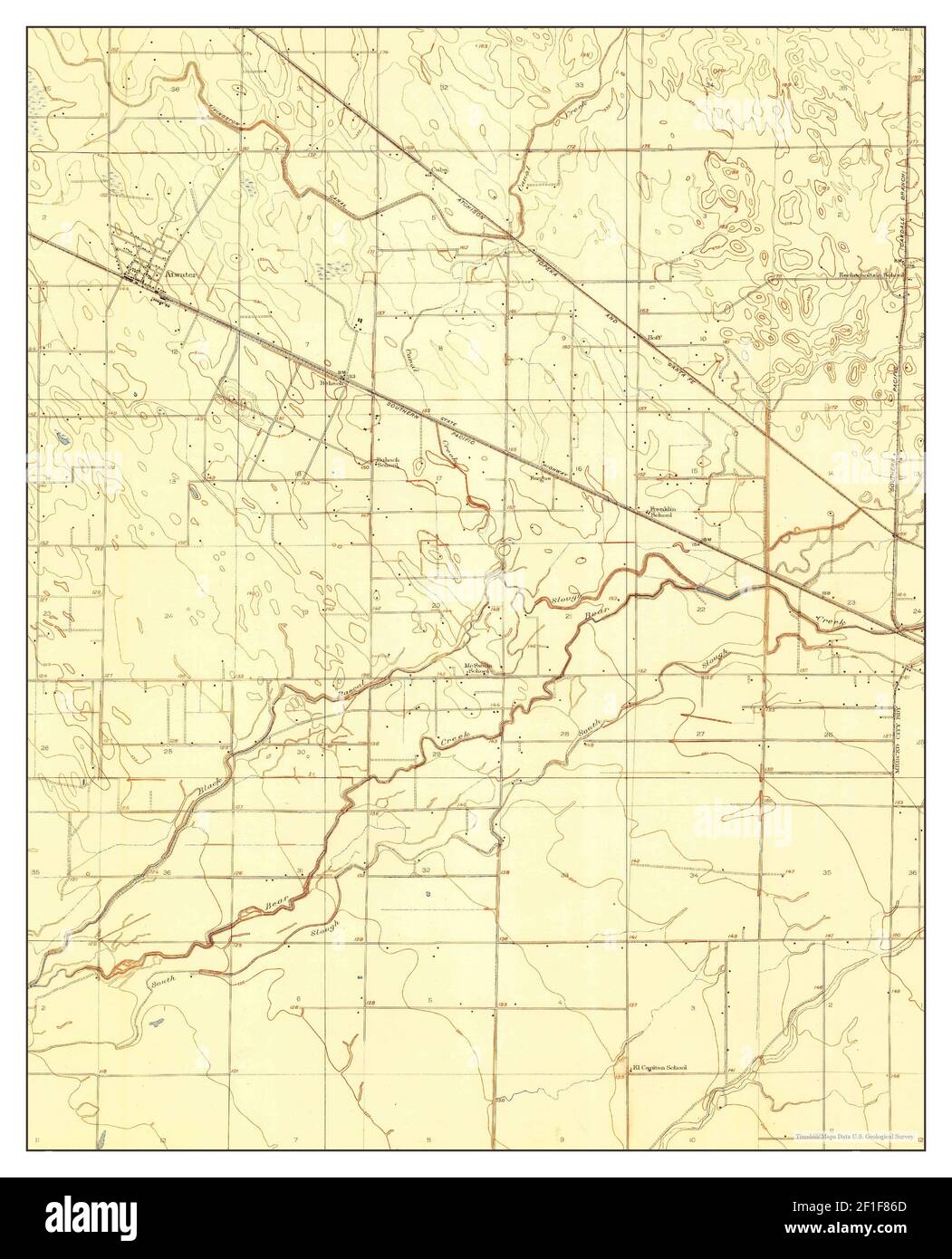 Atwater, California, map 1918, 131680, United States of America by