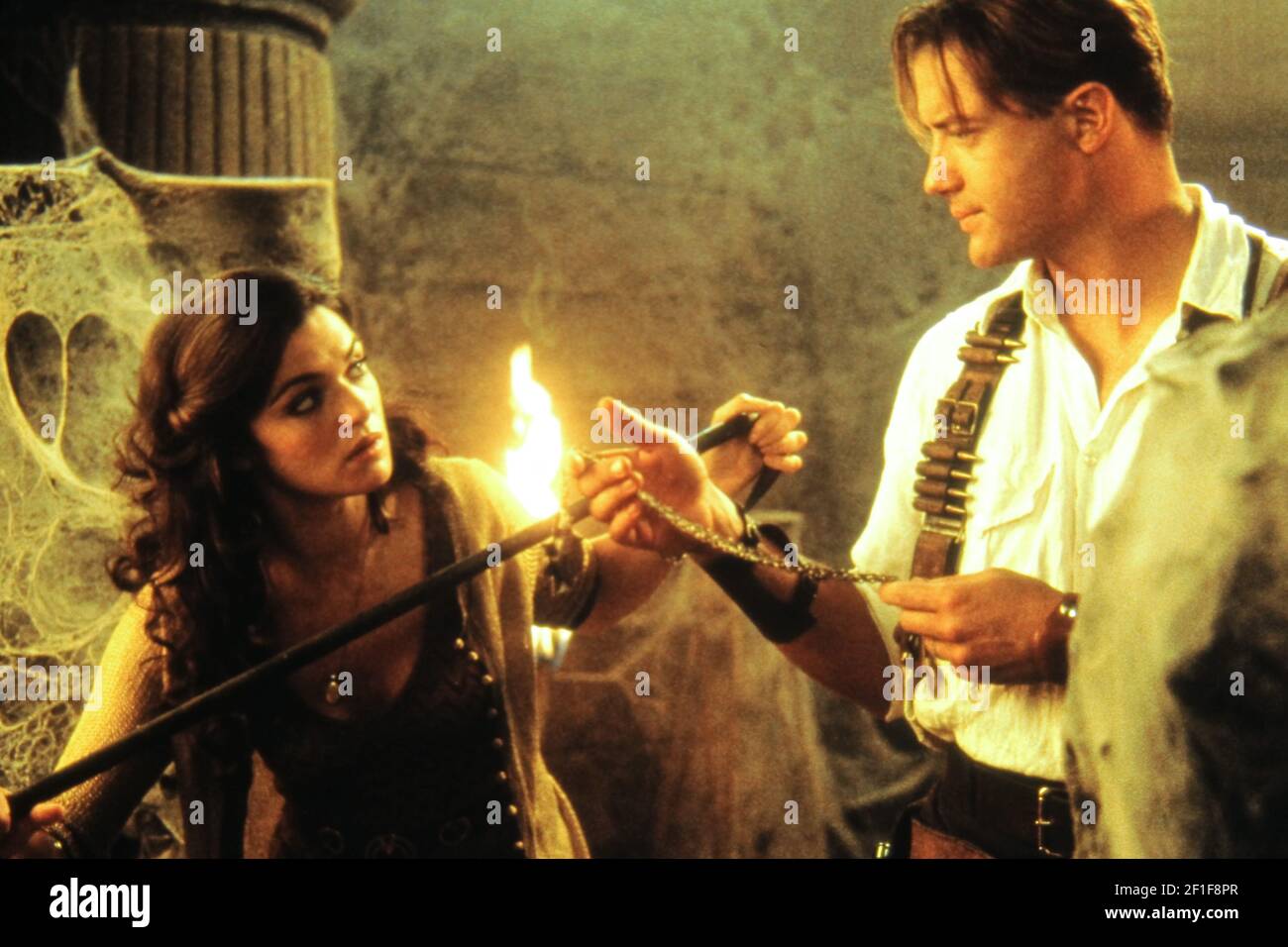 Brendan Fraser, Rachel Weisz, 'The Mummy Returns' (2001) Universal Pictures. Photo Credit: Keith Hamshere /Universal Pictures /The Hollywood Archive - File Reference # 34082-1102THA Stock Photo