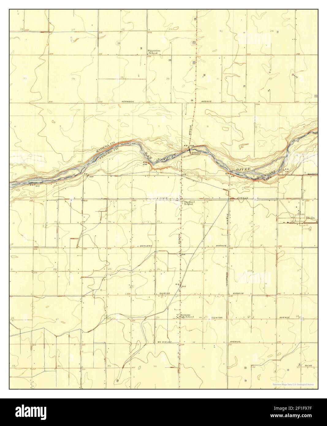 Biola, California, map 1923, 131680, United States of America by Timeless Maps, data U.S