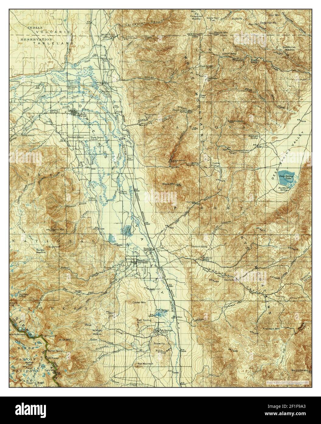 California, map 1913, 1125000, United States of America by
