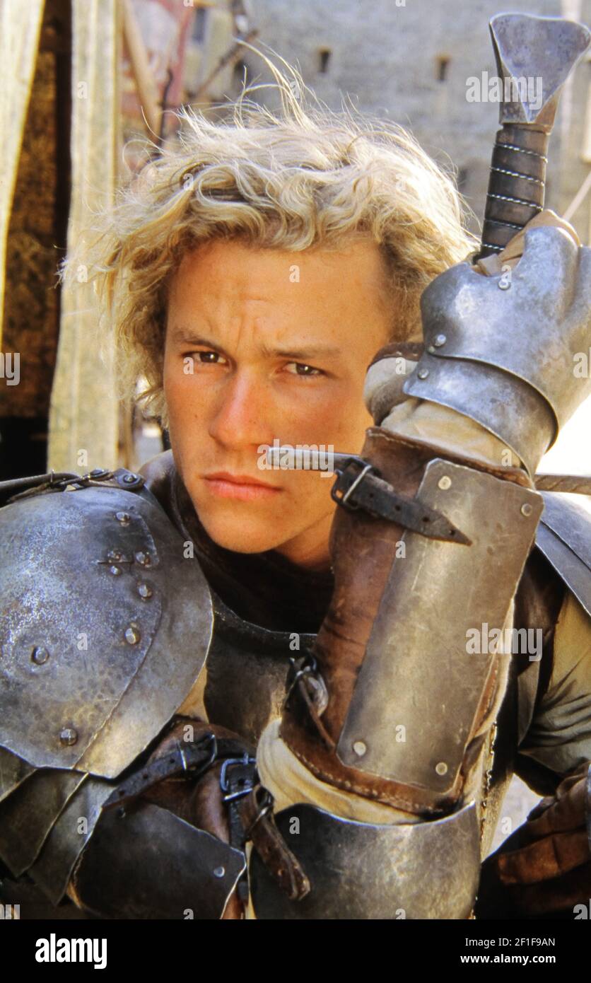 Heath Ledger, 'A Knight's Tale' (2001) Sony Pictures. Photo Credit: Egon Endrenyi/Sony Pictures/The Hollywood Archive - File Reference # 34082-1063THA Stock Photo